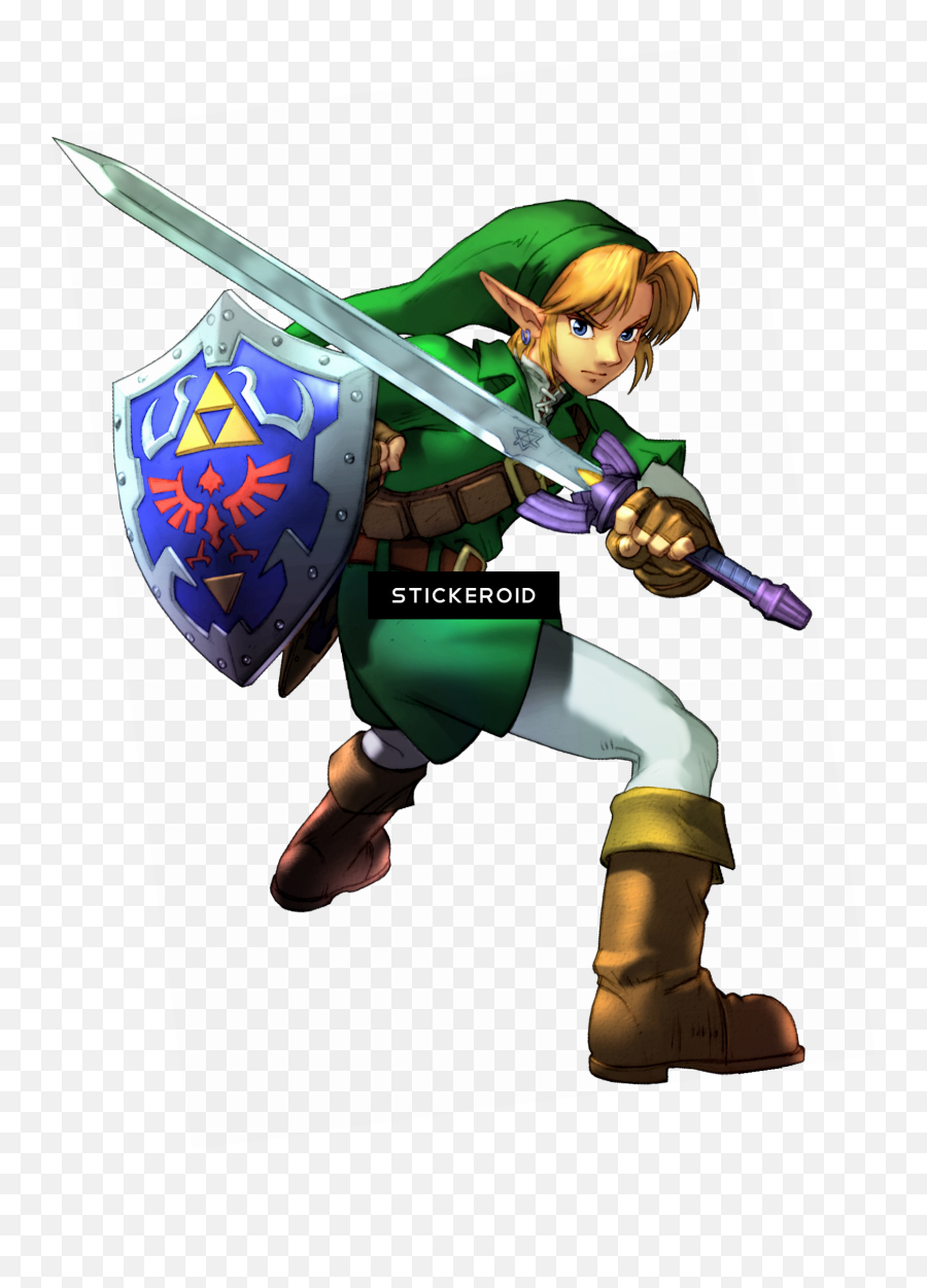 Download Hd Zelda Link Legend Of The - Link With Master Zelda Link Png Emoji,Master Sword Png