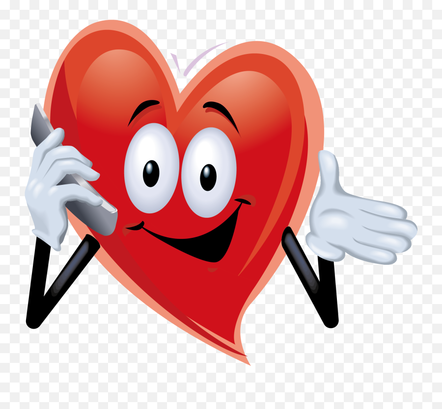 Heart Humour Valentineu0027s Day Clip Art - Call Cartoon Heart Transparent Background Valentine Heart Clipart Emoji,Cartoon Heart Png