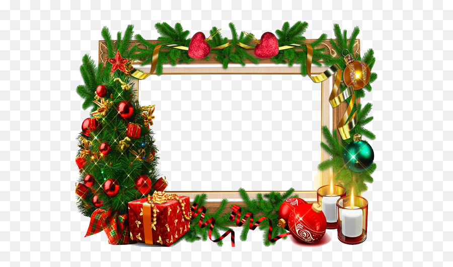 Christmas Frame Png Christmas Frame - Transparent Christmas Frame Png Emoji,Christmas Border Png