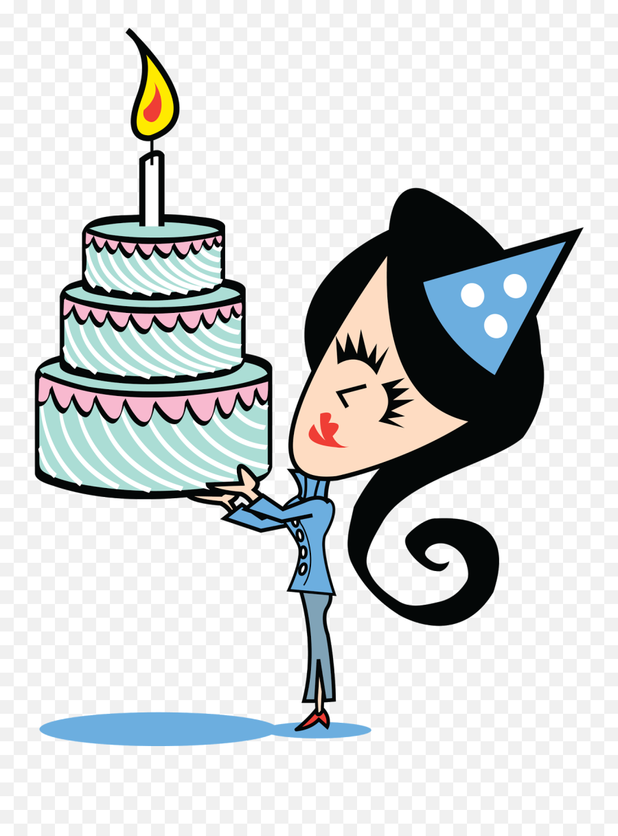 Birthday Cake Girl Png Hd Png Download Emoji,Party Girl Png