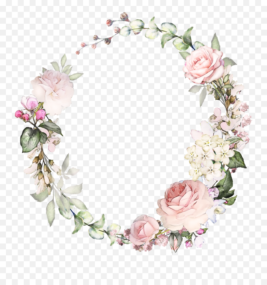 H746a 20 Flower Frame Vintage Flowers Flower Art Emoji,Flower Crown Clipart