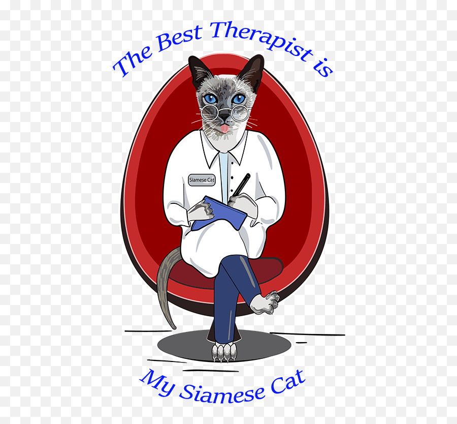 Siamese Cat T Shirt Best Therapist Emoji,Siamese Cat Clipart