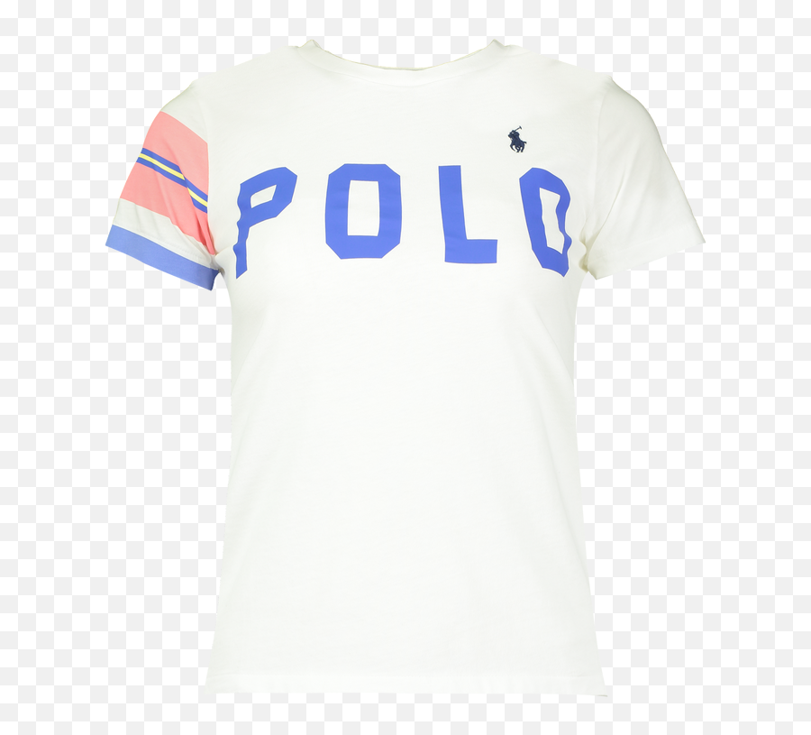 Polo Logo Stripe Motif T - Shirt By Polo Ralph Lauren Thread Emoji,Polo With Logo