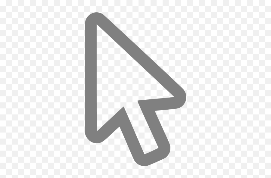 Gray Cursor Icon - Free Gray Cursor Icons Emoji,Computer Cursor Png