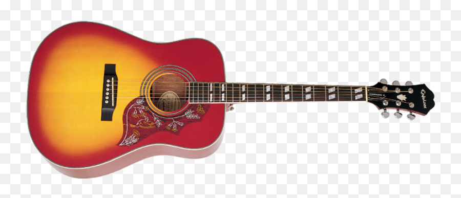 Guitar Png Transparent Images Png All - Epiphone Hummingbird Acoustic Guitar Emoji,Guitar Clipart
