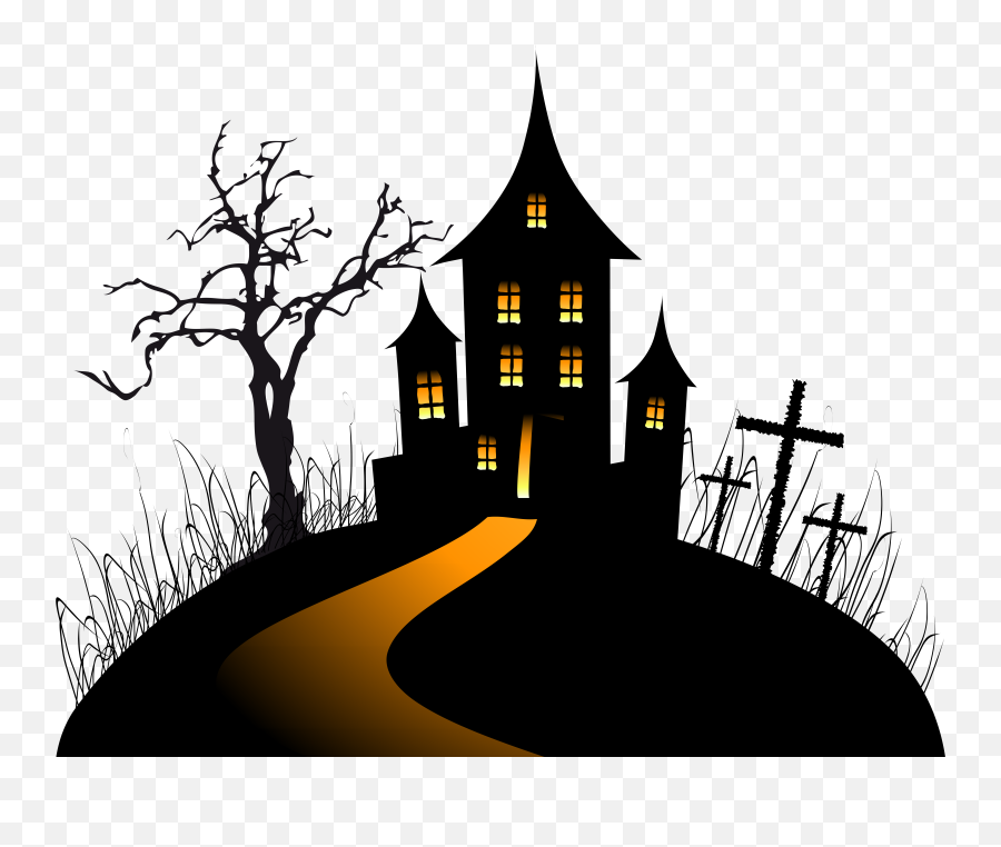 Halloween Haunted House Png 2 - Halloween Castle Png Emoji,House Png