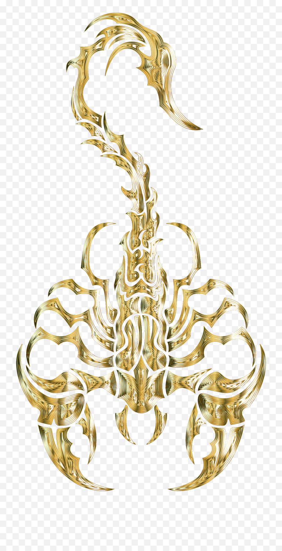 Scorpion Clipart Gold - Gold Scorpion Png Transparent Scorpion Gold Png Emoji,Scorpion Clipart