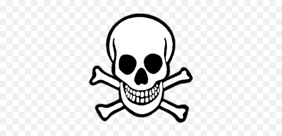 Poison Skull Transparent Png - Skull And Crossbones Emoji,Skull Transparent Background
