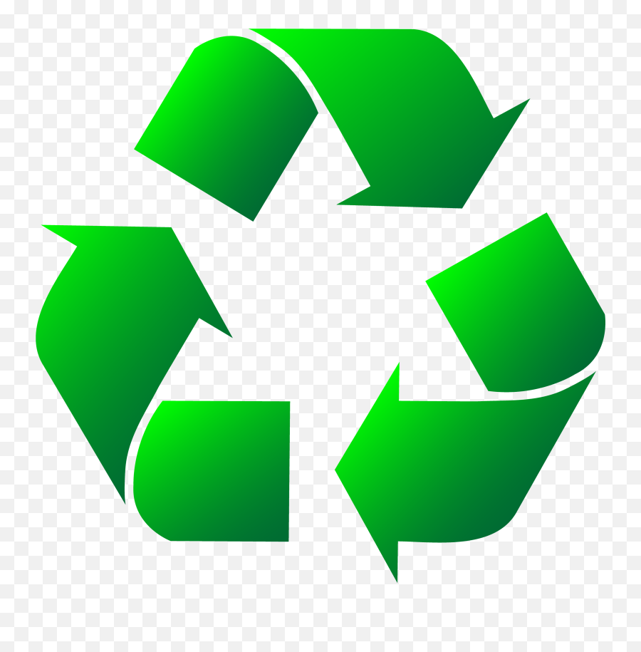 Green Recycle Logo Clipart - Recycle Symbol Emoji,Recycle Logo
