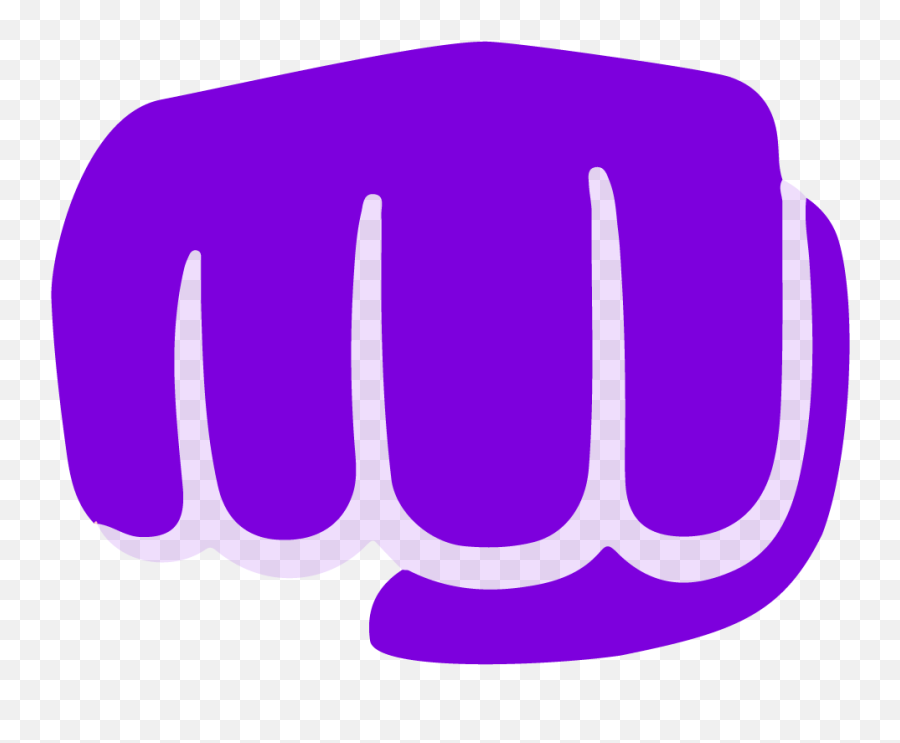 Purple Fist Png Transparent Png Image - Purpld Fist Emoji,Fist Png
