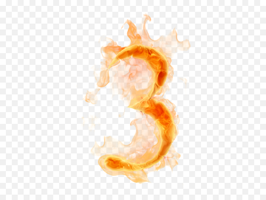 Burning Number 3 Psd Official Psds - Number 3 Fire Png Emoji,Number 3 Png