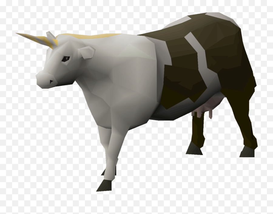Unicow - Osrs Wiki Half Cow Half Unicorn Emoji,Unicorn Horn Clipart