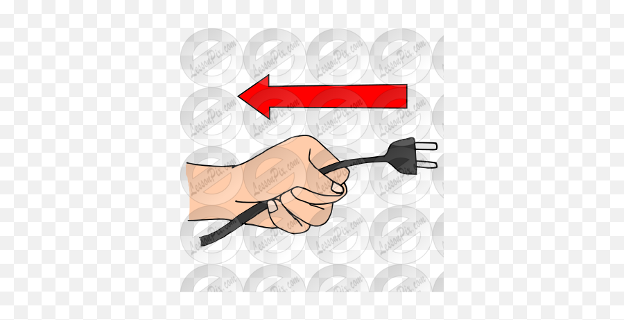 Pull The Plug Picture For Classroom Therapy Use - Great Jumper Cable Emoji,Plug Clipart
