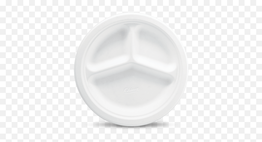 Disposable Compartment Plates Chinet Emoji,White Plate Png