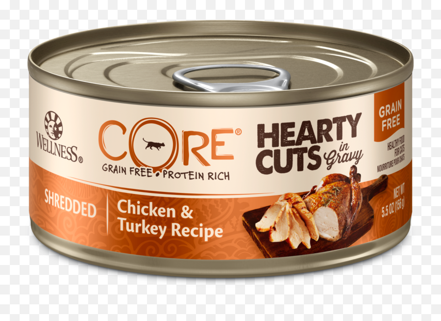 Core Hearty Cuts Chicken U0026 Turkey Wet Cat Food Wellness - Wellness Core Hearty Cut Emoji,Turkey Png