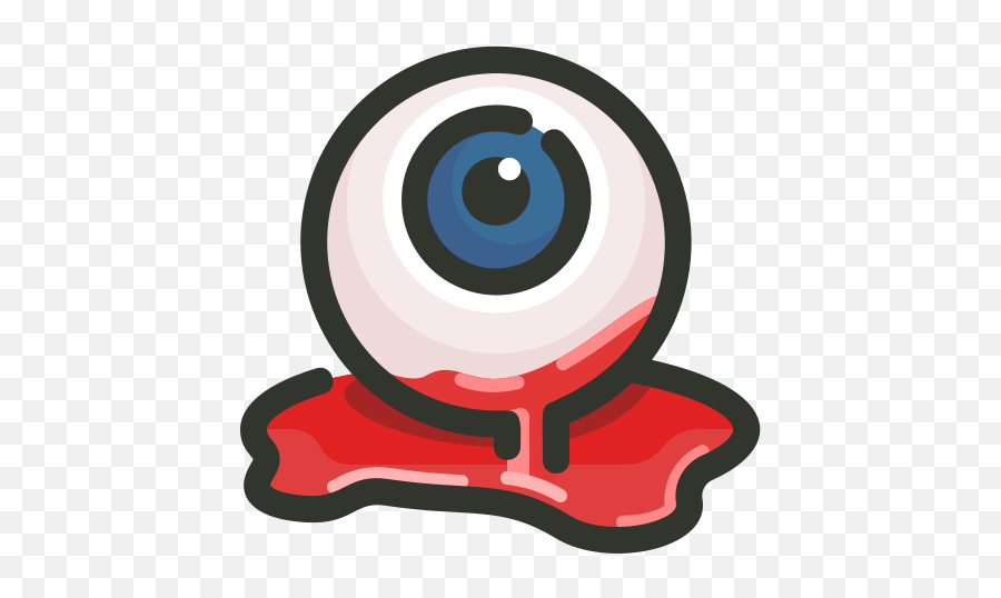 Bloody Eyeball Halloween Scary Icon Emoji,Eye Ball Png
