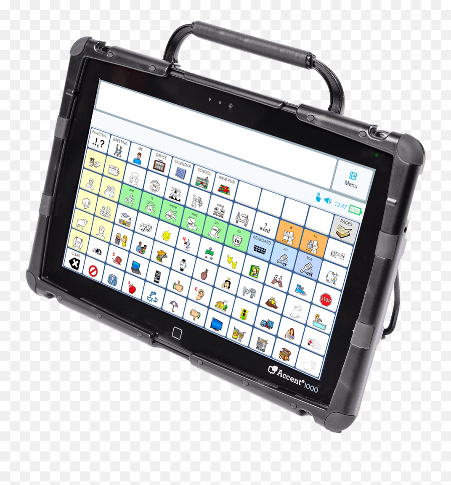 Image Of An Accent 1000 Communication Device Running Emoji,Accent Clipart