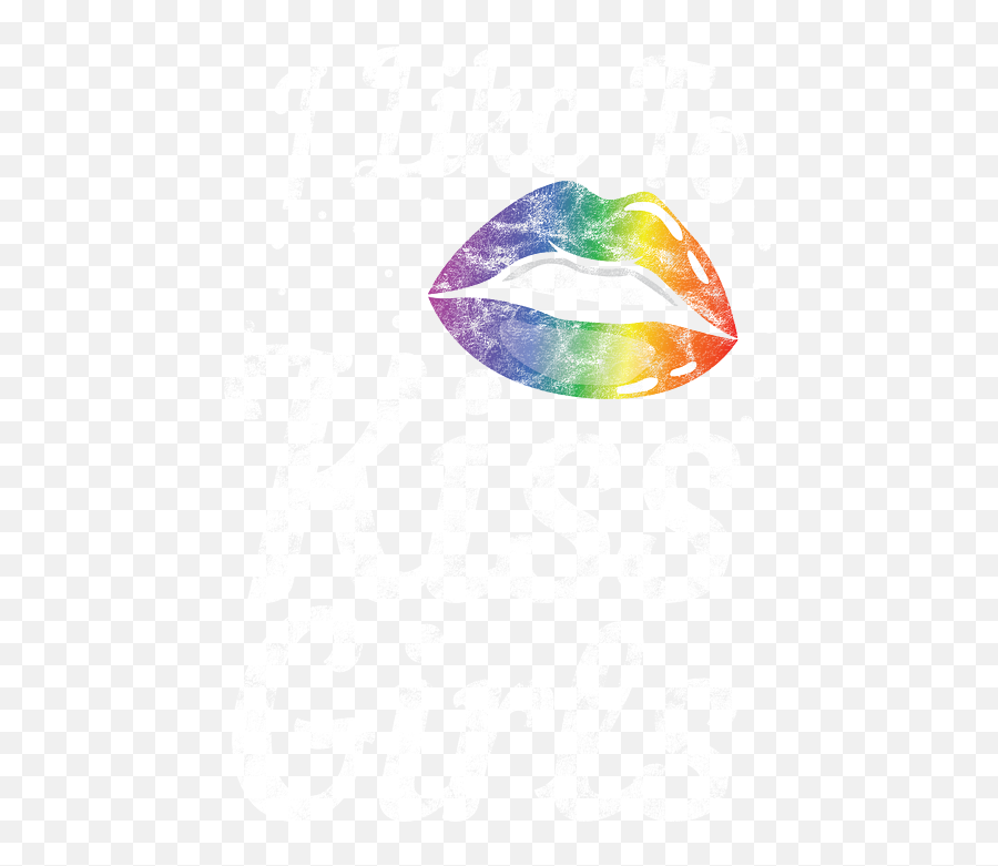 Lgbt Gay Pride Lesbian I Like To Kiss Girls Grunge Spiral Emoji,Gay Clipart