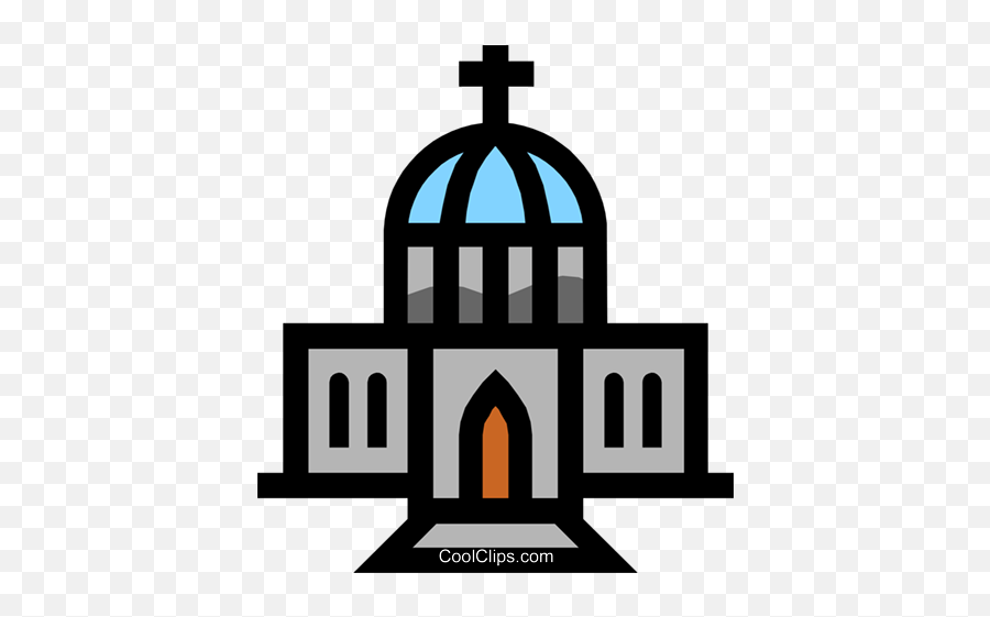 Symbol Of A Church - Clip Art Full Size Png Download Seekpng Emoji,Church Clipart Images