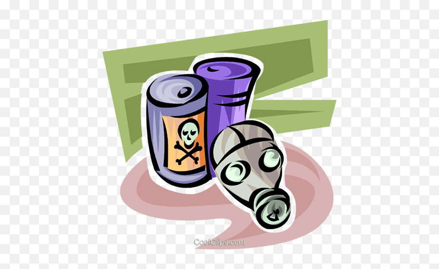 Toxic Chemicals Royalty Free Vector Clip Art Illustration Emoji,Gas Masks Clipart