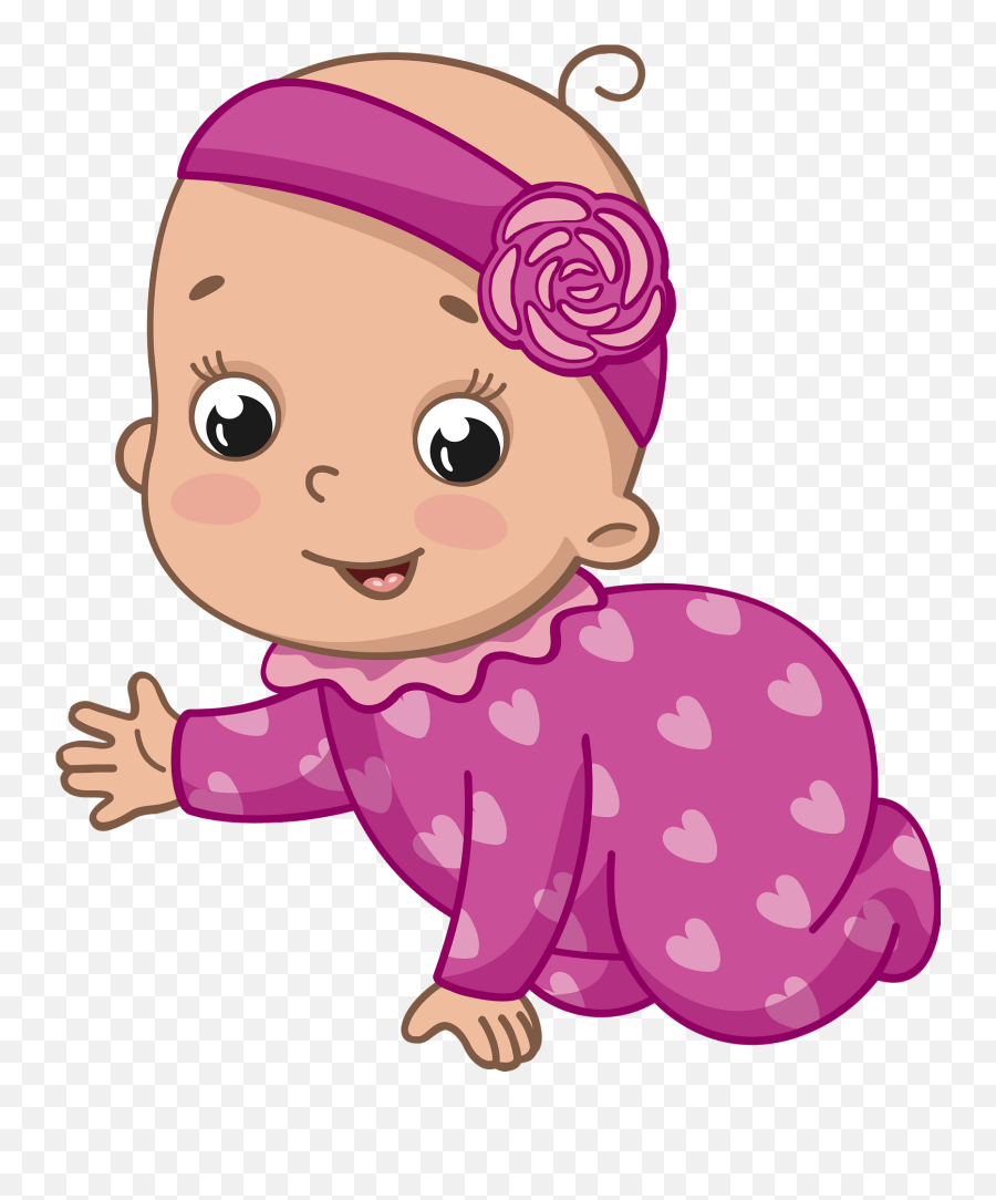 Baby Girl Clipart - Baby Girl Clipart Png Emoji,Baby Clipart