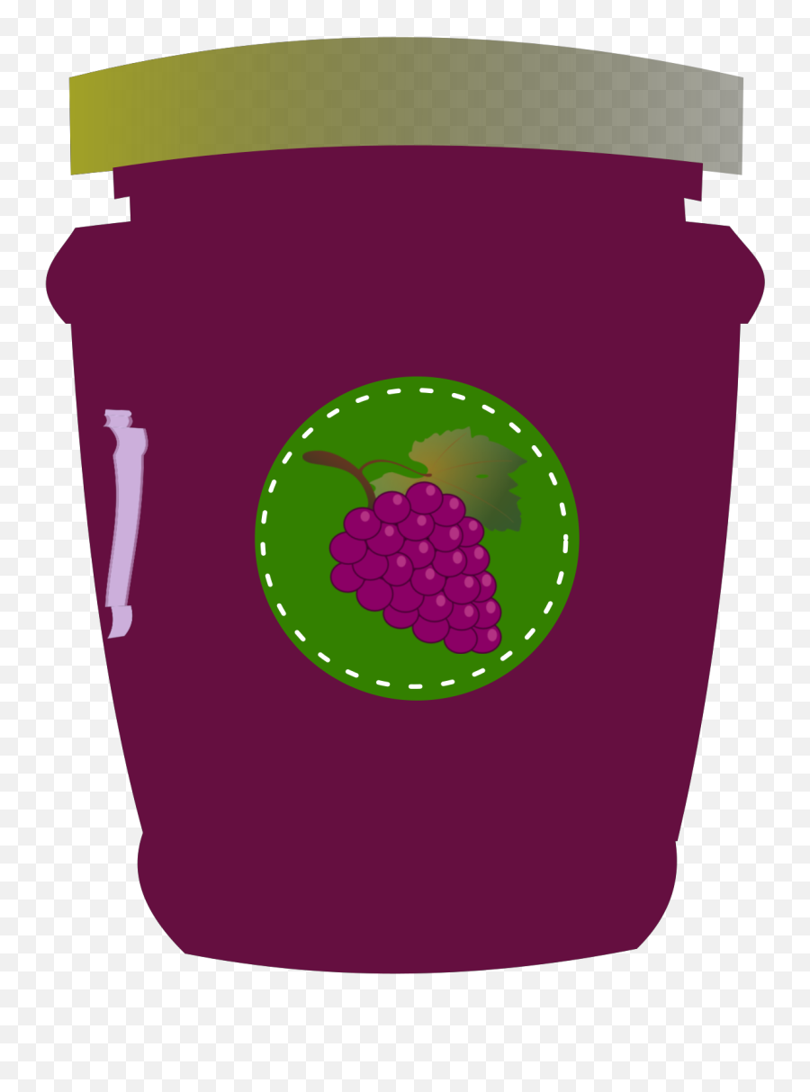Grape Jar With Label Svg Vector Grape Jar With Label Clip Emoji,Jam Jar Clipart