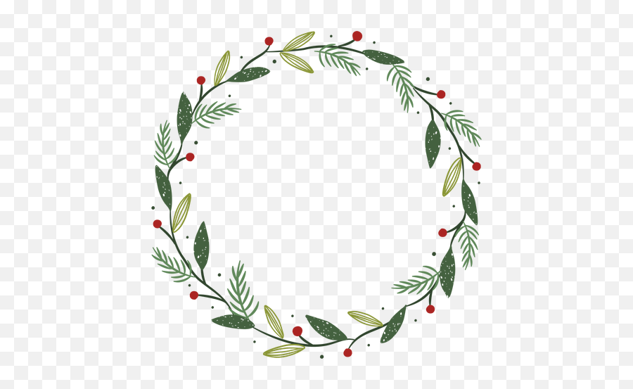 Christmas Wreath Decoration Illustration - Transparent Png Christmas Wreath Illustration Png Emoji,Christmas Wreath Png