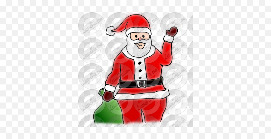 Santa Picture For Classroom Therapy - Santa Claus Emoji,Santa Clipart