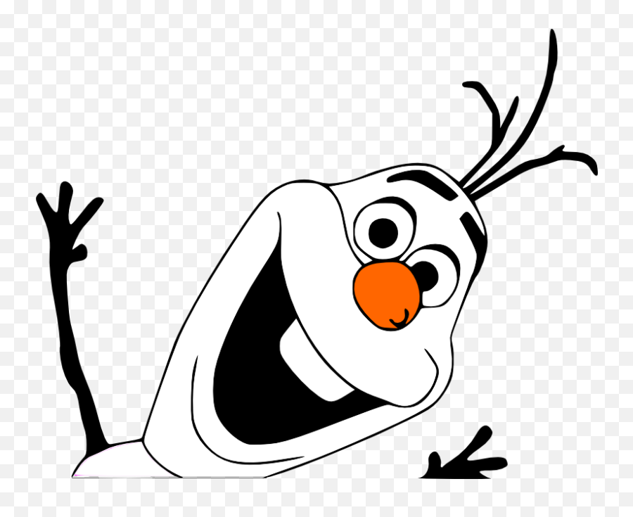Movies Personal Use Olaf Waving 2 - Drawing Ideas Olaf Dot Emoji,Movies Clipart
