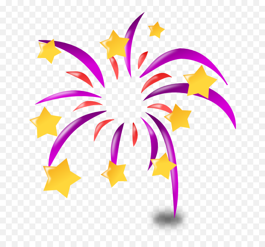 Fireworks - Clipart New Year Logo Emoji,Fireworks Png