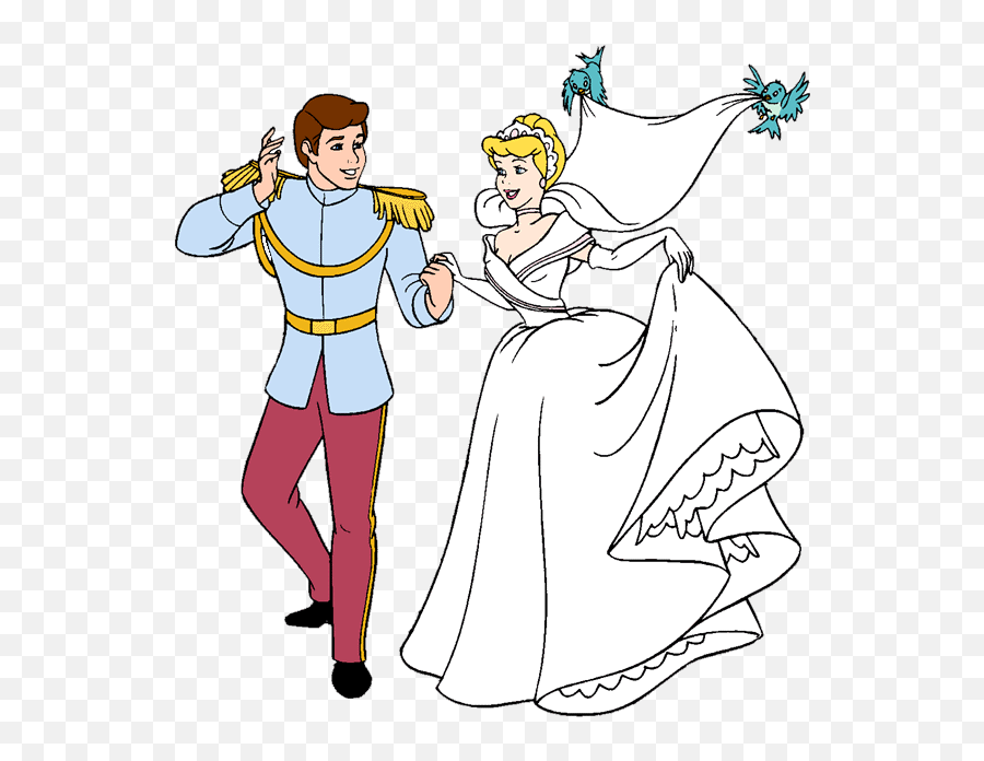 Cinderella Clipart Charm Cinderella Charm Transparent Free - Prince And Princess Marriage Clipart Emoji,Cinderella Clipart