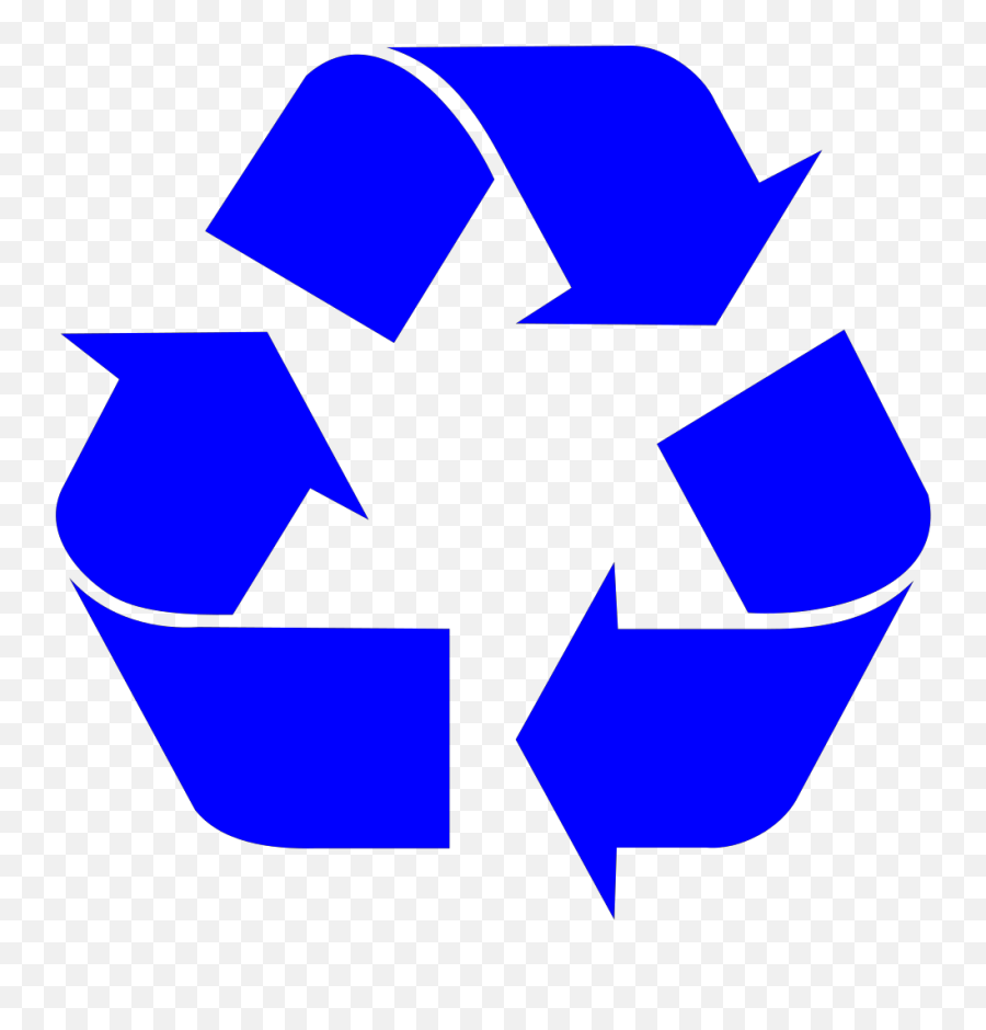 Blue Recycle Logo Clip Art At Clker - Recycle Vector Emoji,Recycle Logo