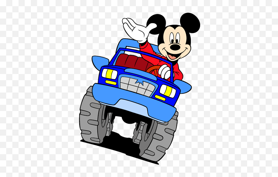 Disney Clipart Mickey Mouse - Mickey Mouse Truck Clipart Emoji,Pain Clipart