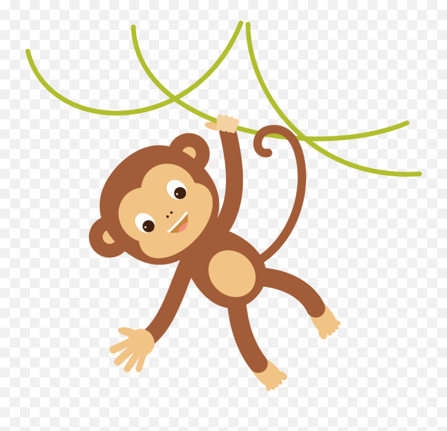 Monkey Cartoon Png Clipart Library - Complex Animal Adobe Hanging Monkey Cartoon Png Emoji,Adobe Clipart