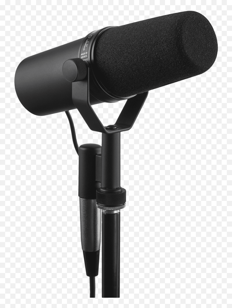 Stage Stand Mic Png High - Sm7b Microphone Emoji,Microphone Stand Png