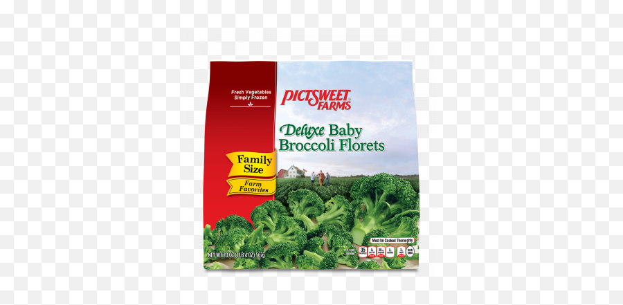 Download Baby Broccoli Florets - Pictsweet Farms Broccoli Florets Emoji,Broccoli Png