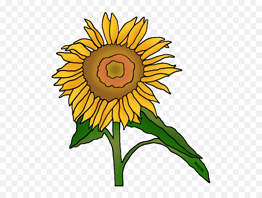 Download Sunflower Clipart Kansas - Philip Martin Clip Art Phillip Martin Clipart Flower Emoji,Sunflower Clipart