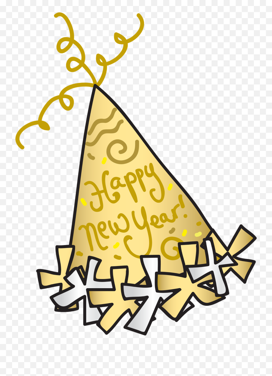 Clipart Hat New Years Transparent - Transparent Background New Years Clipart Emoji,New Years Clipart