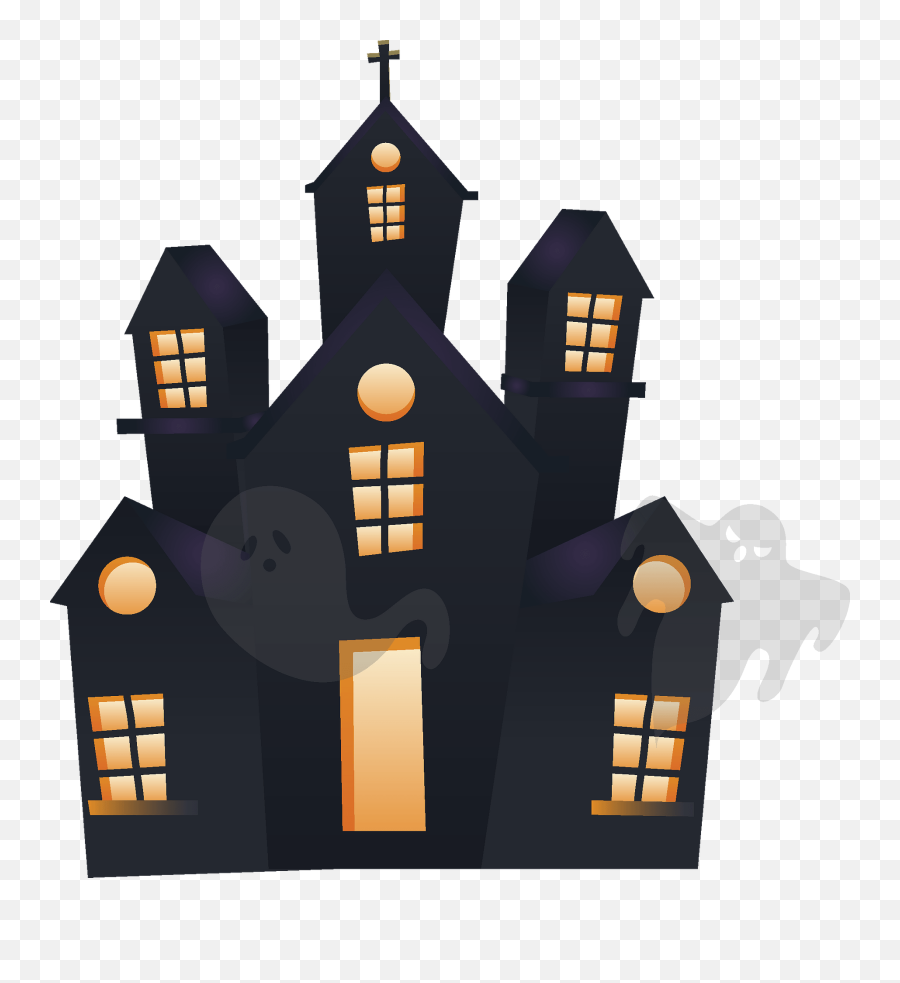 Haunted House Clipart - Haunted House Clipart Emoji,Haunted House Clipart