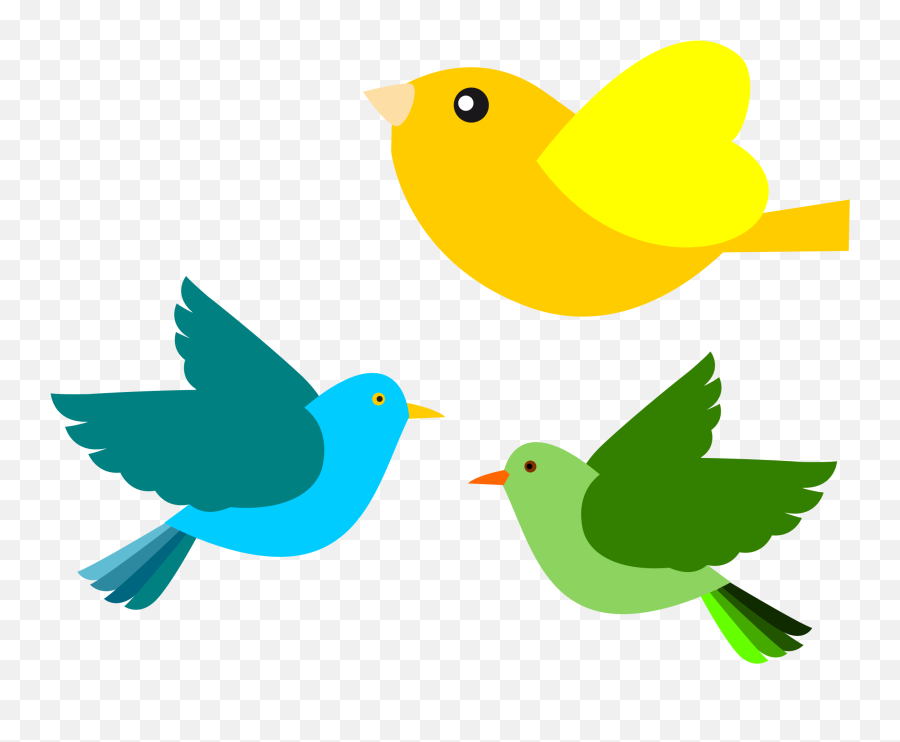 Bird Clip Art - Flying Cute Bird Clipart Emoji,Bird Clipart