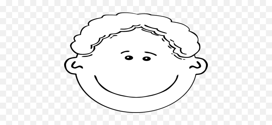 Smiling Faces Collage Boy Face Outline Clip Art At - Smiling Emoji,Smiling Faces Clipart