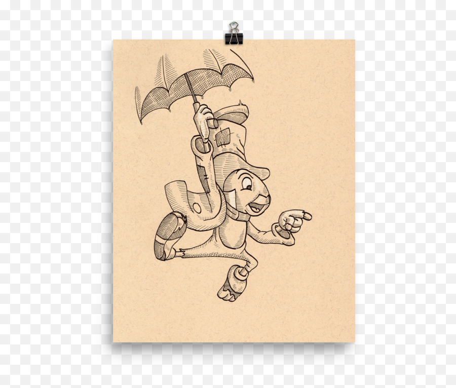 Jiminy Cricket Art Print U2014 Megan Yiu Illustration Emoji,Jiminy Cricket Png