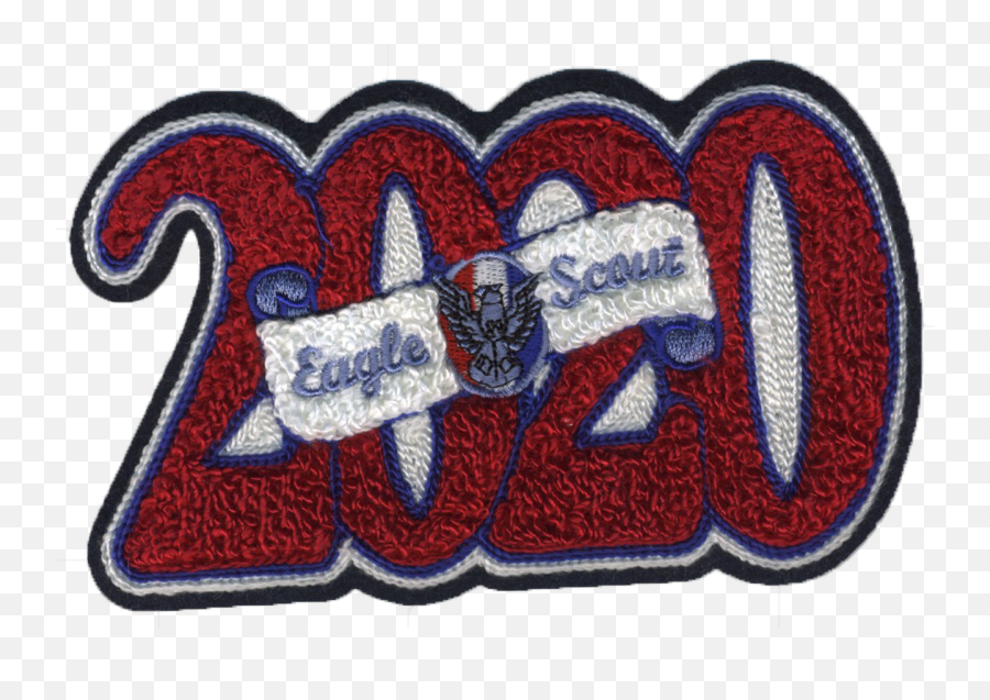 2020 Eagle Scout Letterman Jacket Patch - Embroidery Emoji,Eagle Scout Logo