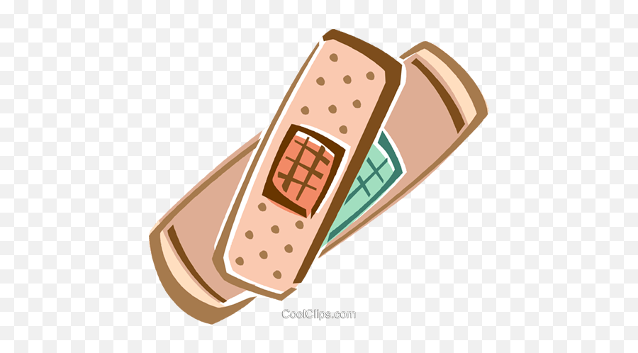 Band Aid Royalty Free Vector Clip Art Illustration - Vc016385 Feature Phone Emoji,Bandaid Clipart