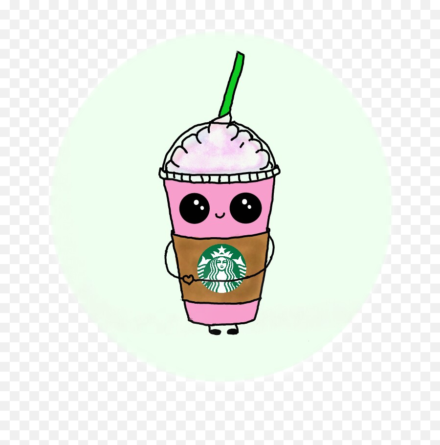 Sticker Starbucks Cute Kawaii Cutestickers Cuteface Clipart - Girly Emoji,Starbucks Clipart