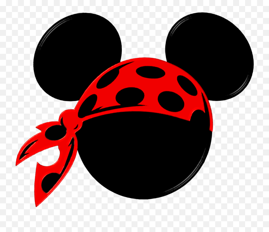 Bandana Clipart Mickey Pirate Bandana - Pirate Mickey Mouse Svg Emoji,Bandana Clipart