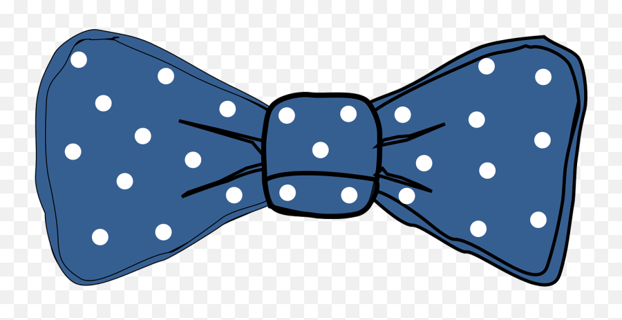 Tie Dots Bow Blue Fashion Png Picpng - Bow Tie Clipart Blue Emoji,Fashion Png