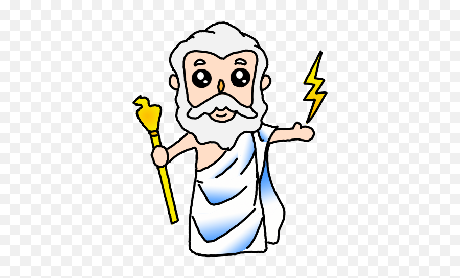 Zeus Drawing Easy Clipart - Full Size Clipart 5482638 Greek Gods Drawing Easy Emoji,Easy Clipart