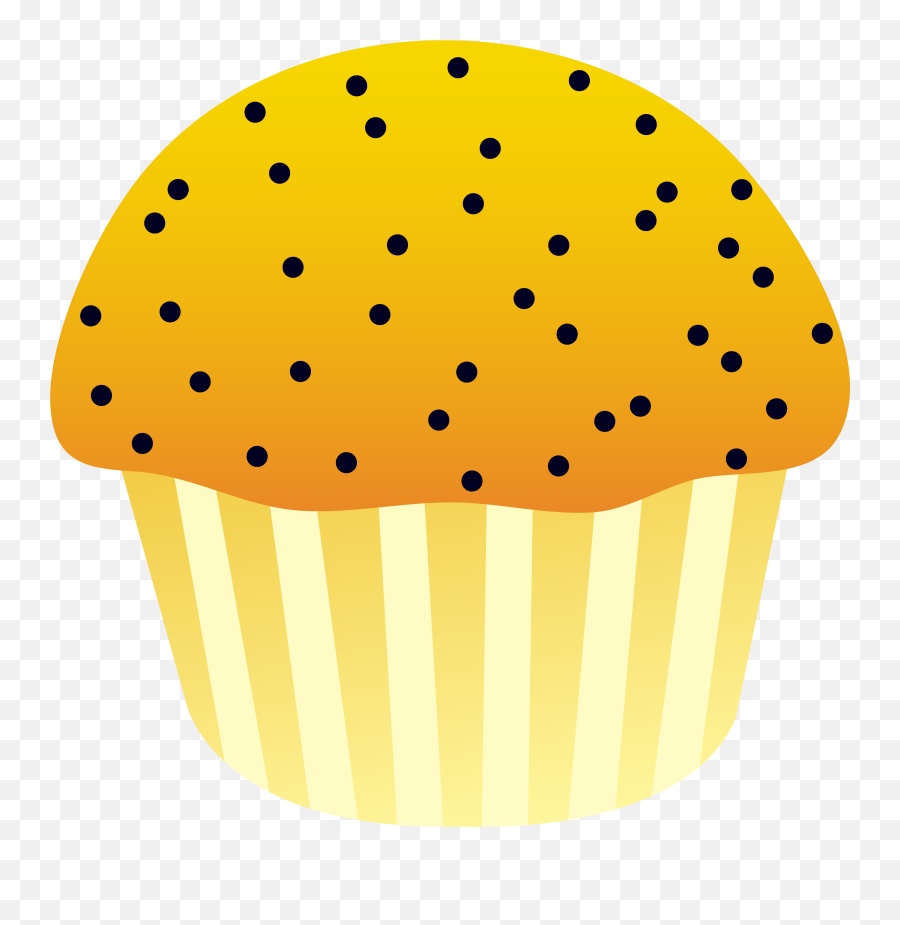 Lemon Poppy Seed Muffin - Transparent Background Muffin Clip Muffin Clip Art Emoji,Lemon Transparent Background