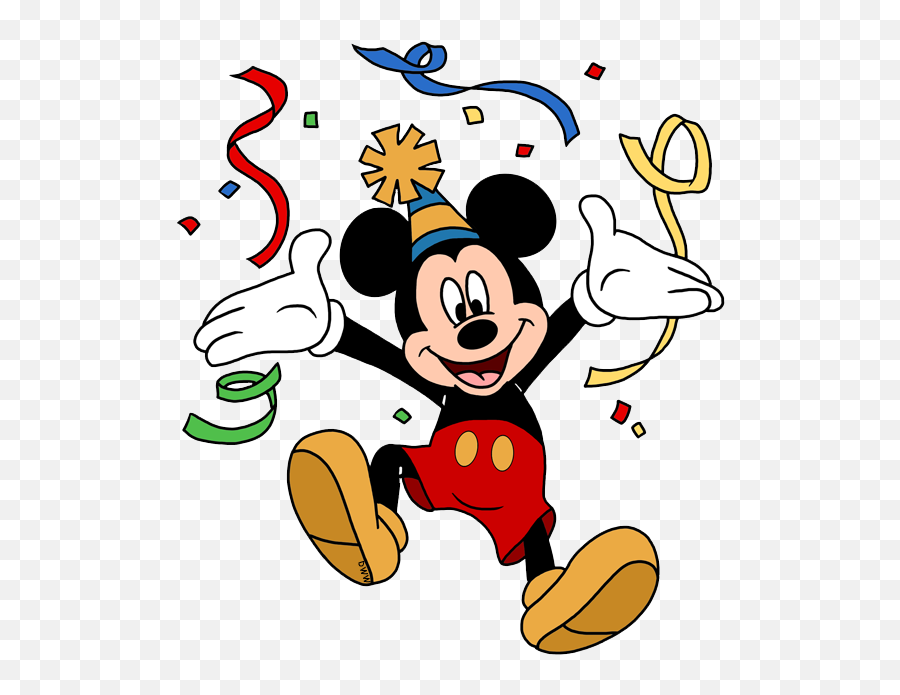 Mickey Mouse Party Clipart Transparent - Disney Party Clipart Emoji,Party Clipart
